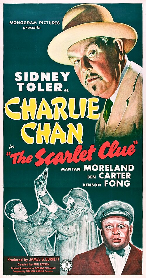 Poster for The Scarlet Clue (1945)
